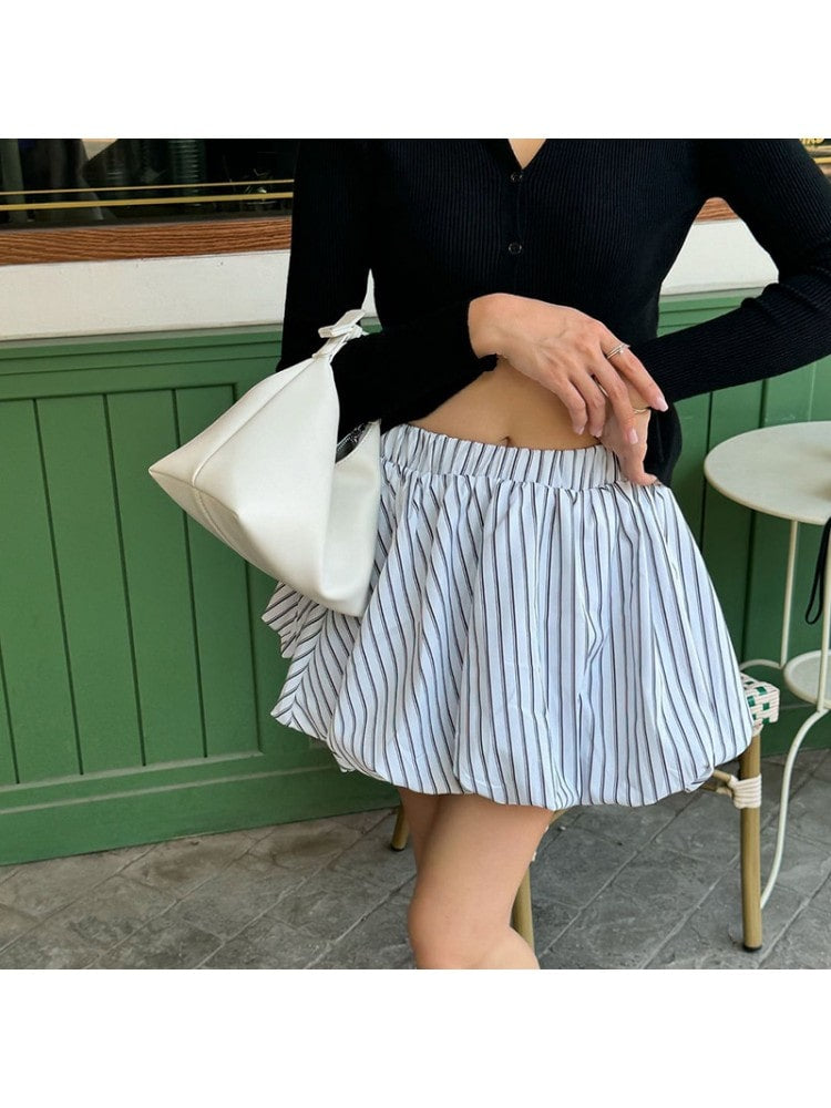 Striped Bubble Skirt