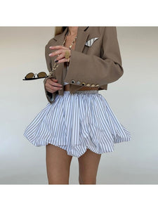 Striped Bubble Skirt