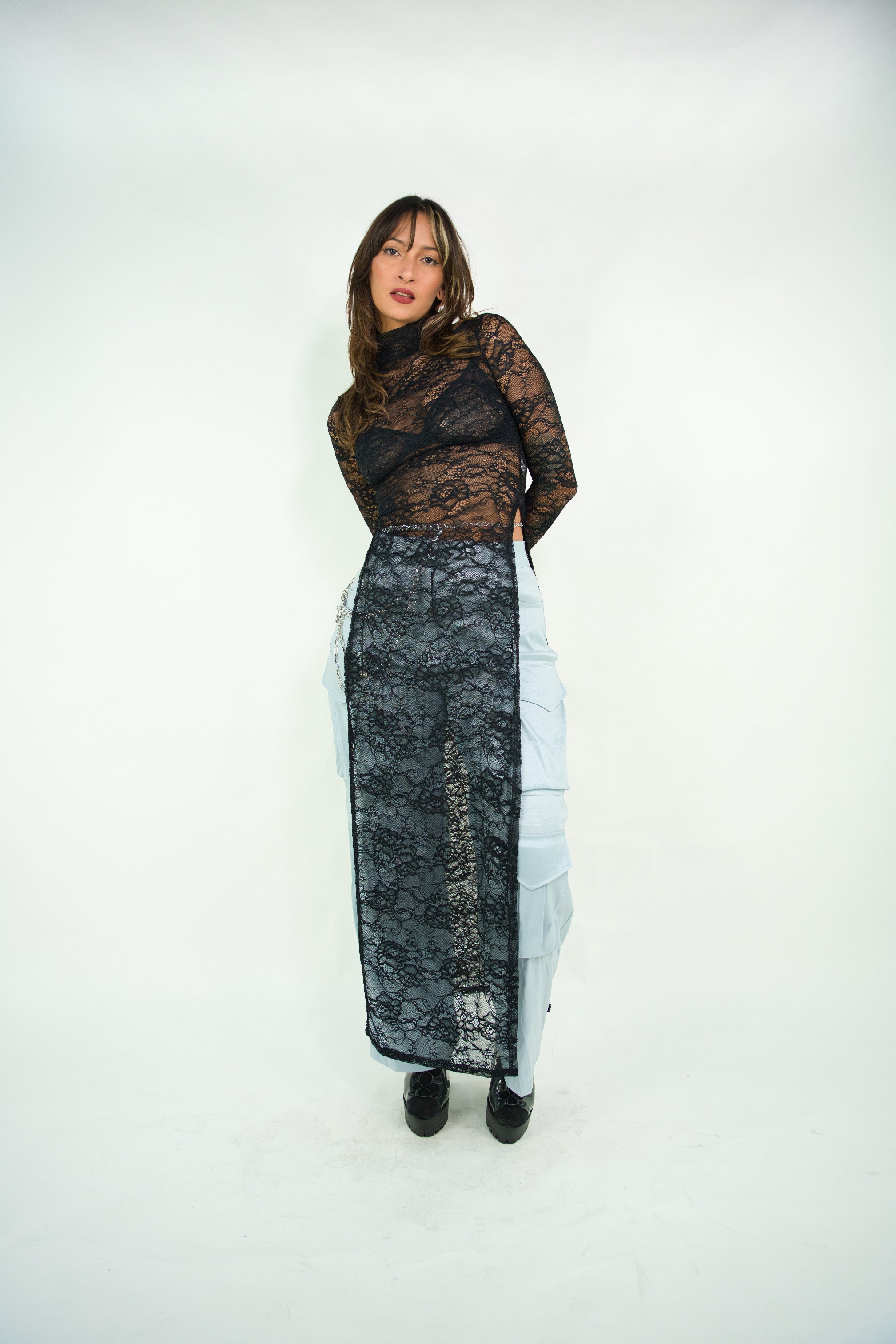 Silver Cargo Pants