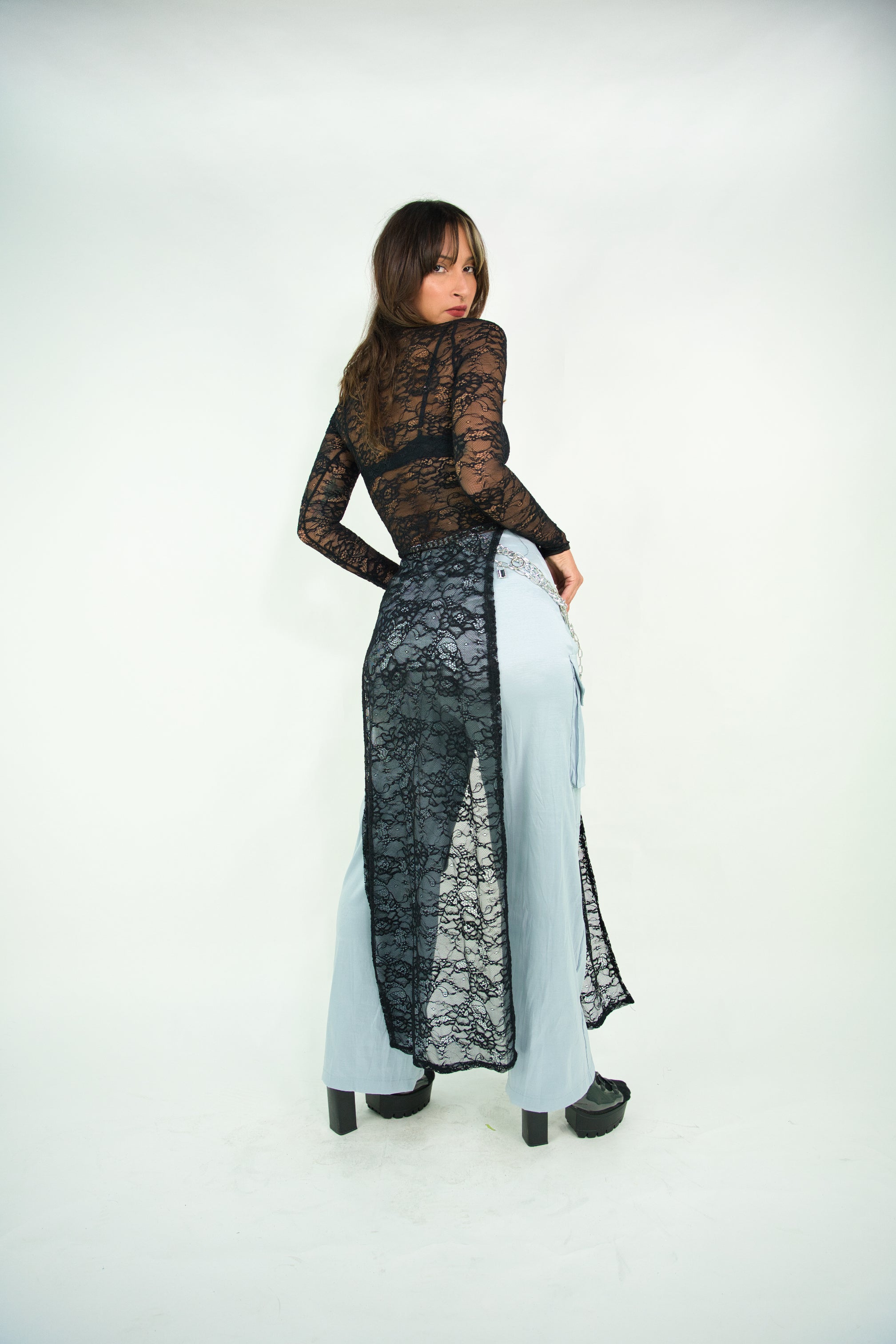 Silver Cargo Pants