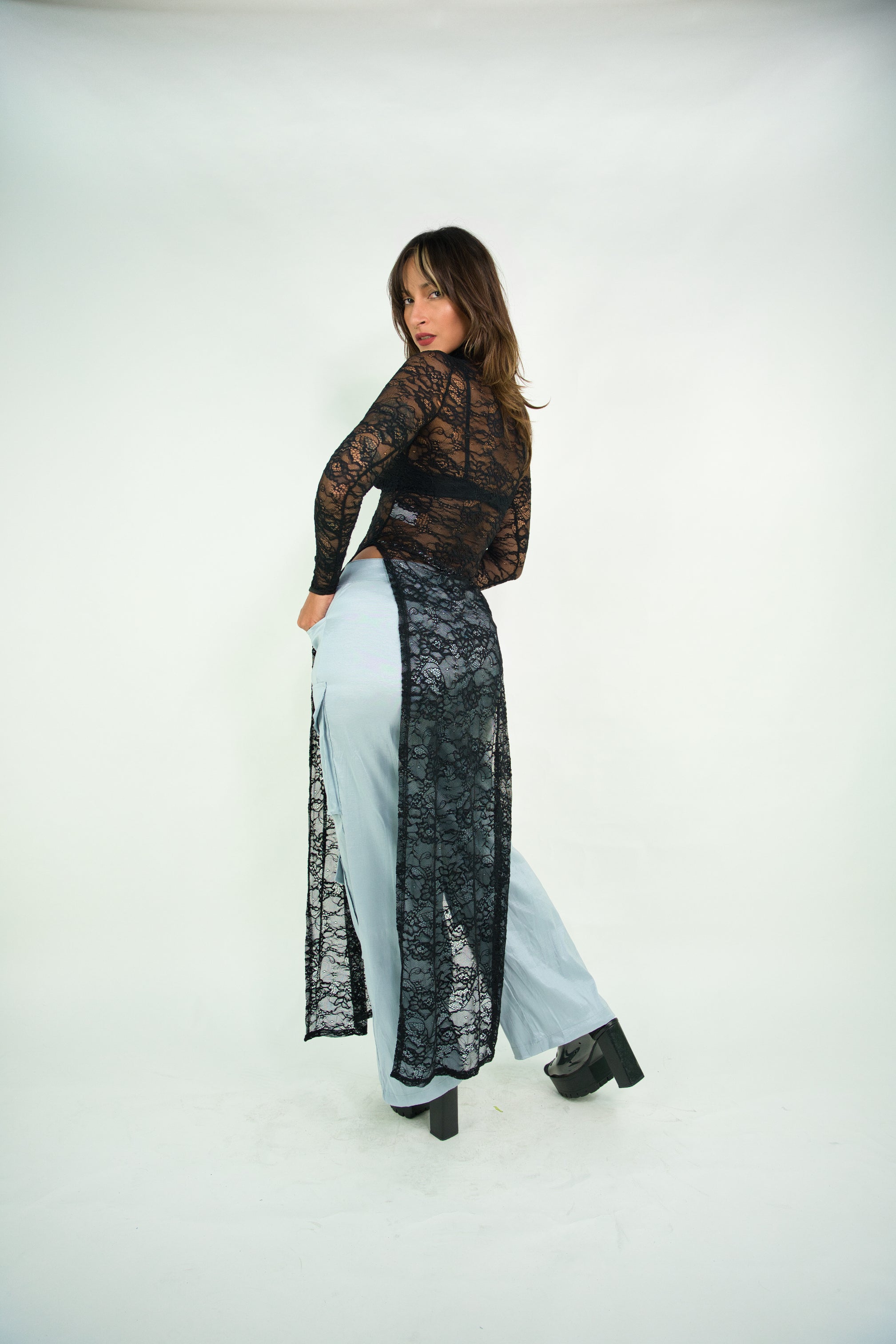 Silver Cargo Pants