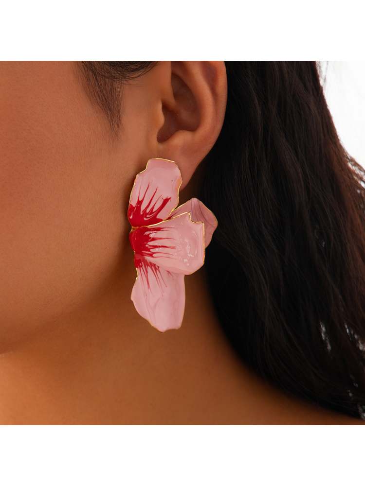 Pink Orquid Earrings