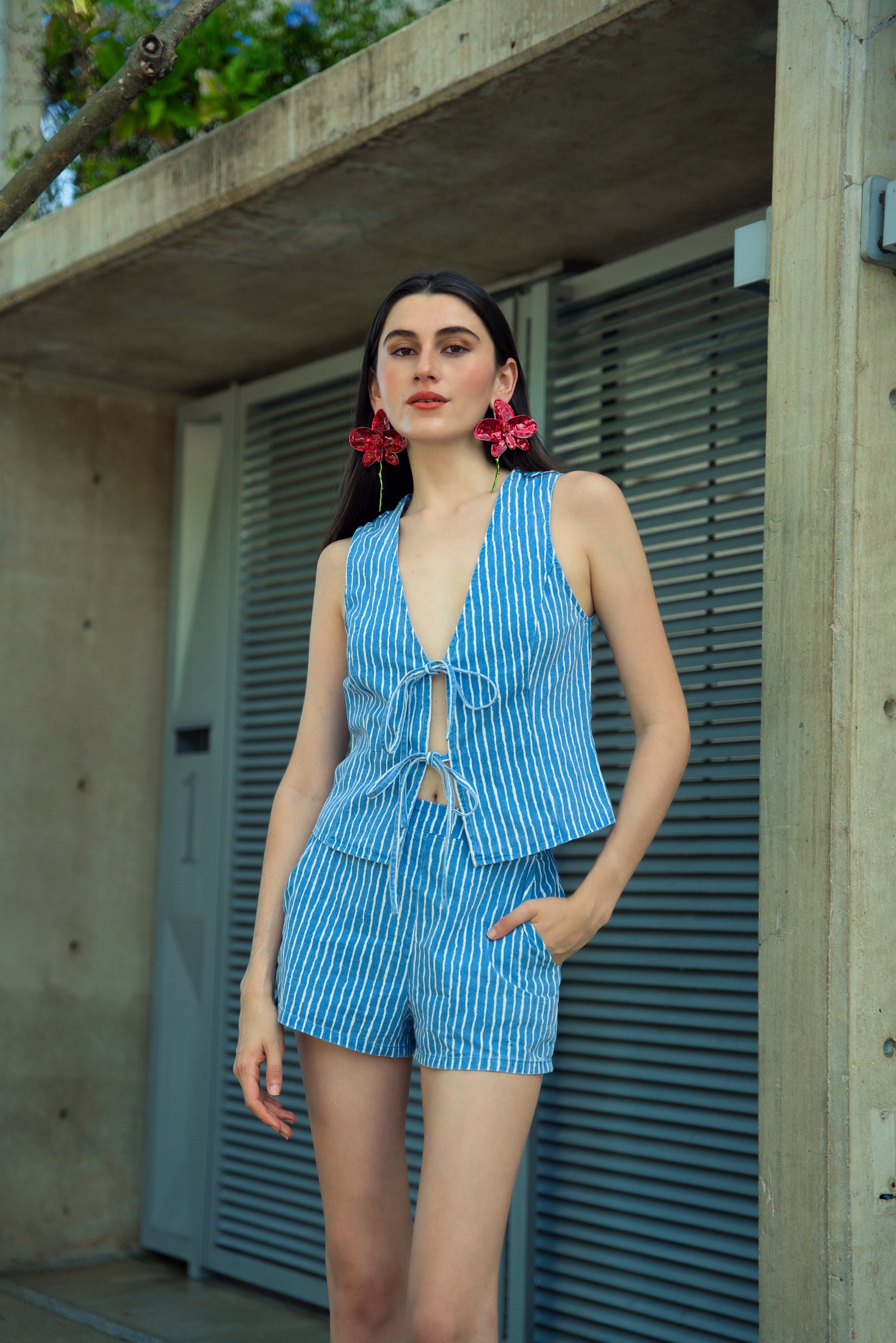 Blue Striped Set