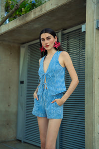 Blue Striped Set