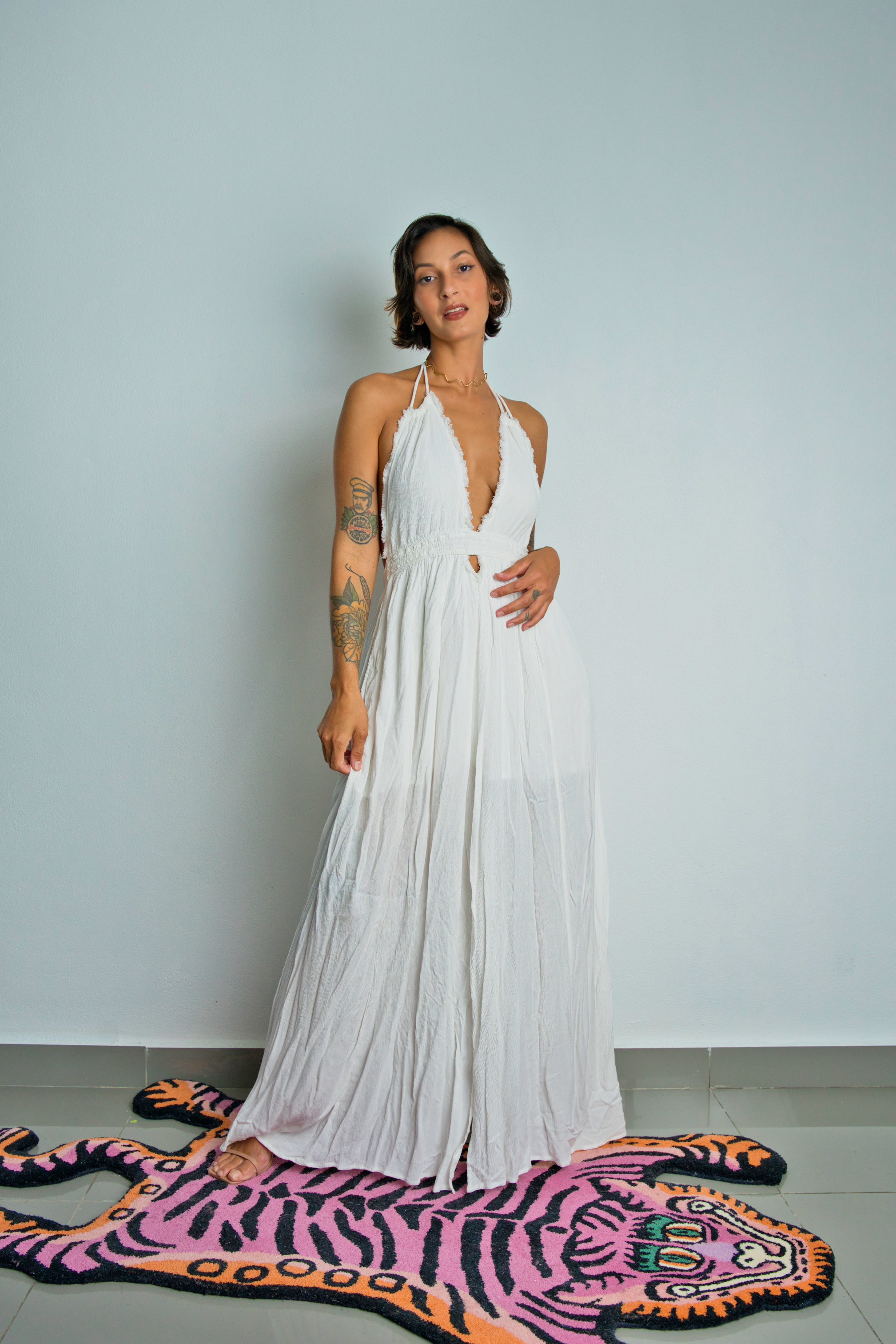 Linen Maxi Dress