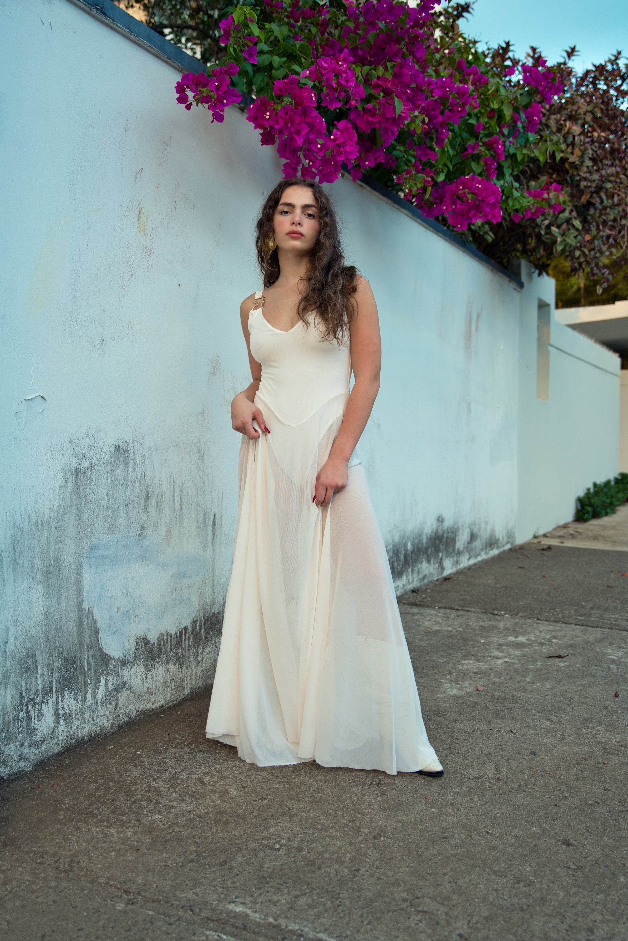 Crema Bodysuit Dress