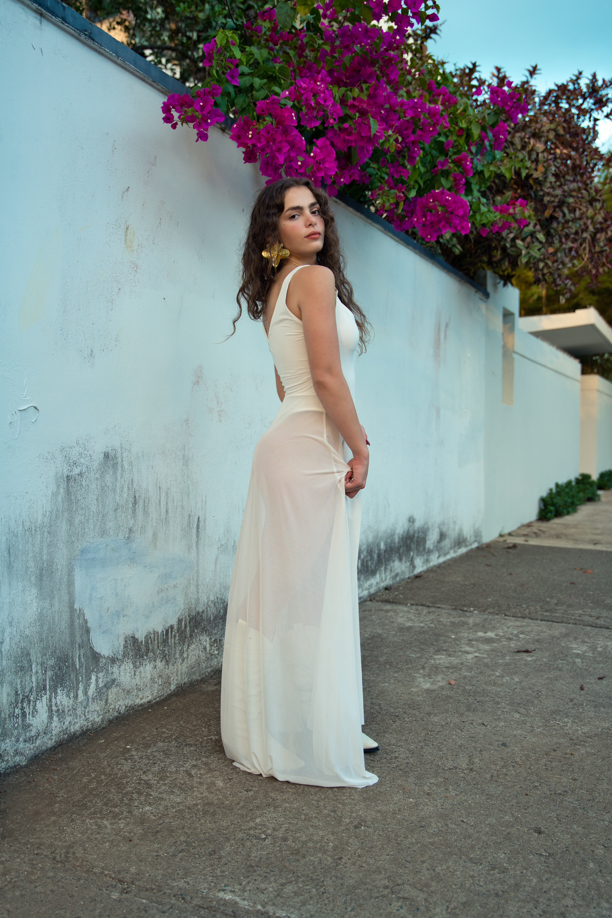 Crema Bodysuit Dress