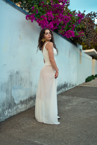 Crema Bodysuit Dress