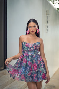 Floral Peplum Dress