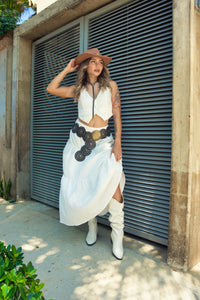 Western Vest + Skirt Set