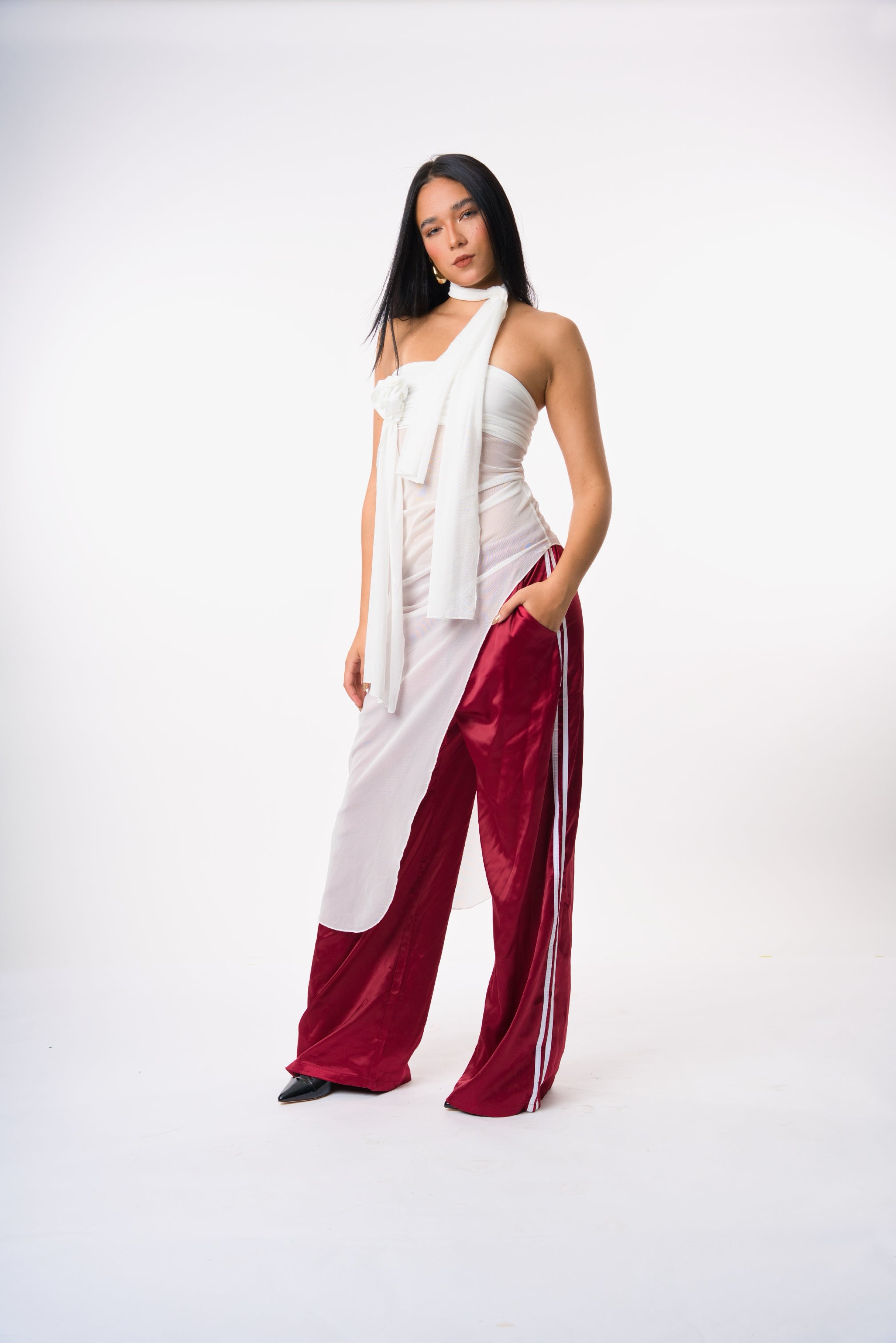 Track Pants Burgundy