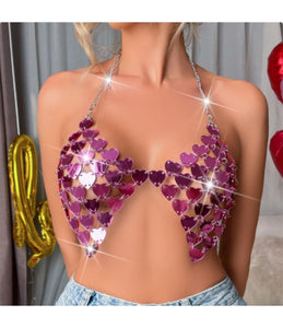 Hearts Brillo Top (Reversible)