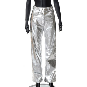 Silver Metallic Pants (PRE ORDER)