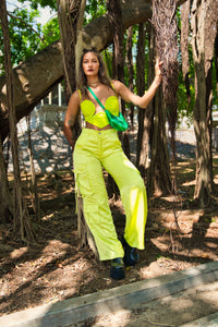 Neon Cargo Pants