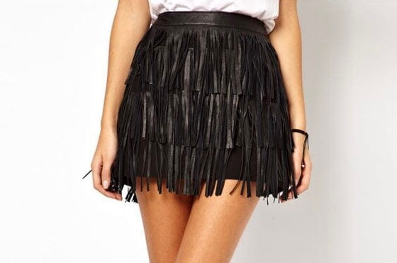 Faux Tassel Skirt