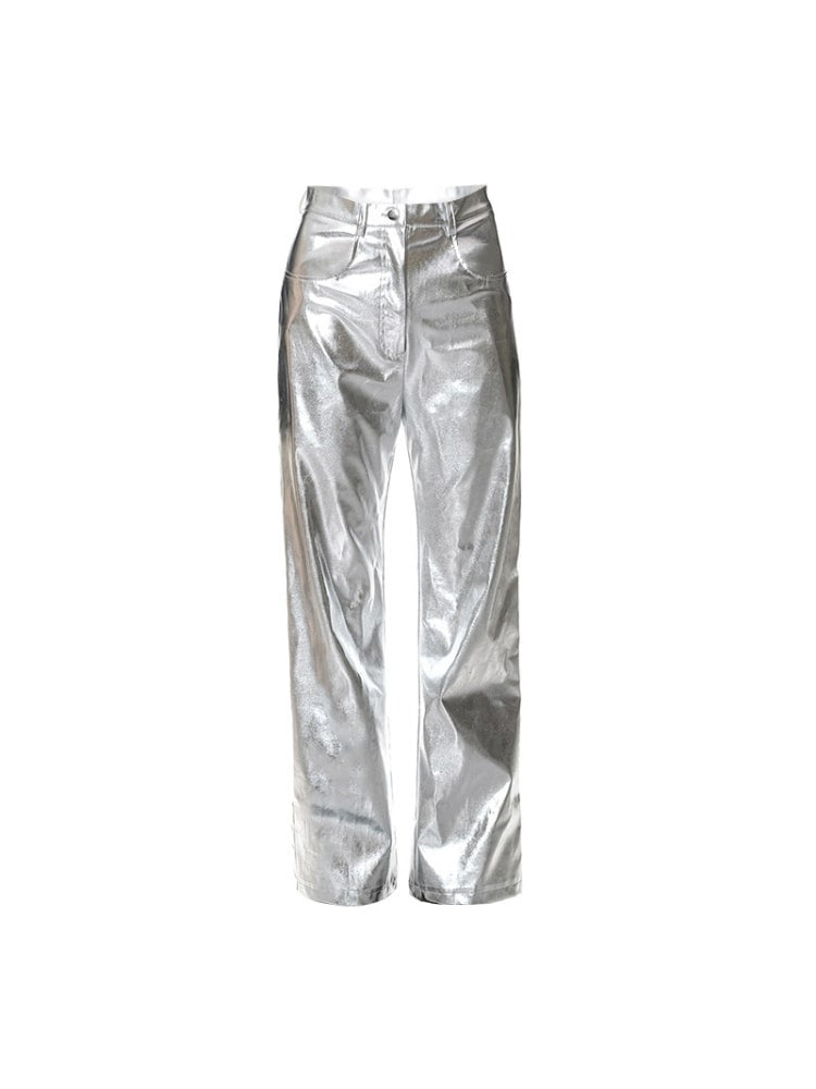 Silver Metallic Pants (PRE ORDER)