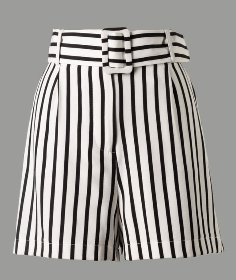 Striped Belted Bermudas