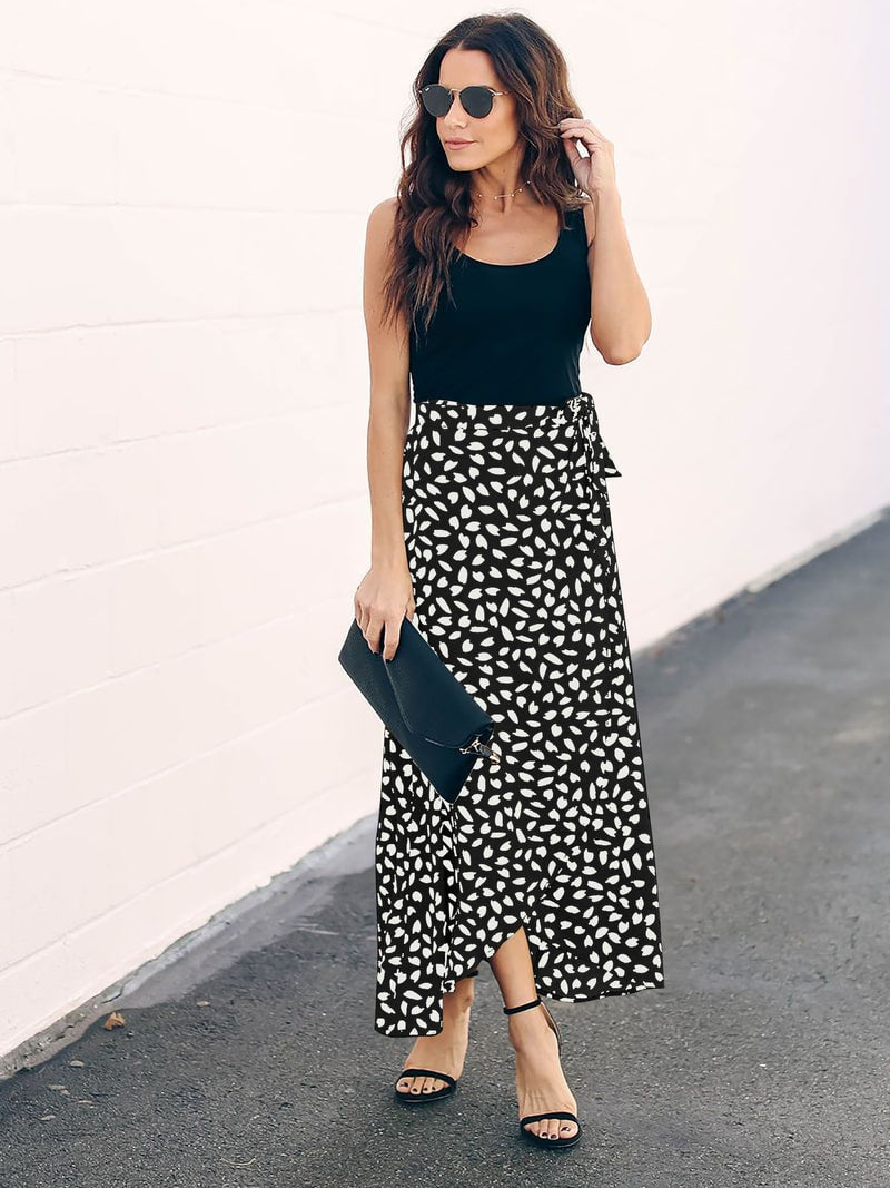 Spotted Wrap Skirt (PRE ORDER)