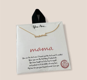 Mama Cursivo Necklace - Opium PR