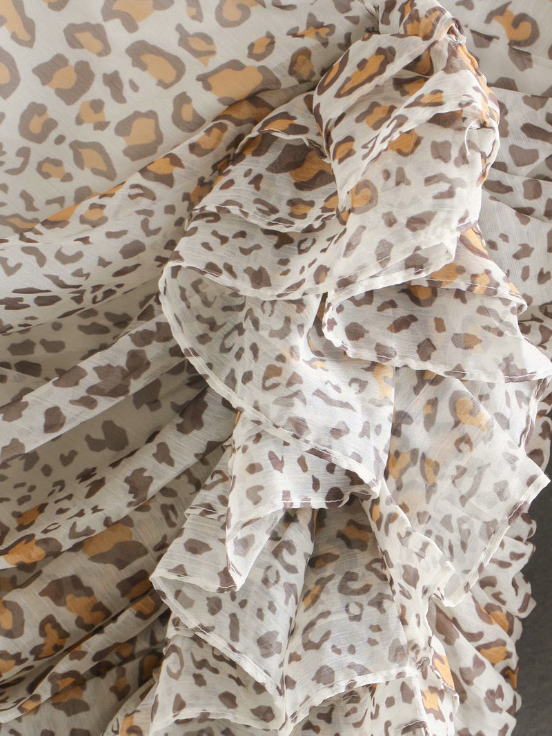 Ruffled Leopard Dress - Opium PR
