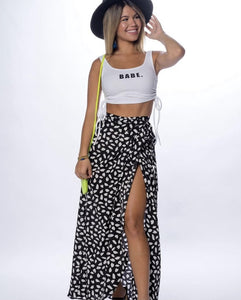 Spotted Wrap Skirt (PRE ORDER)