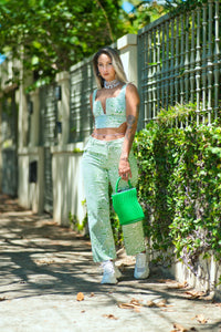 Green Maze Pants